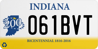 IN license plate 061BVT