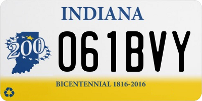 IN license plate 061BVY
