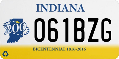 IN license plate 061BZG