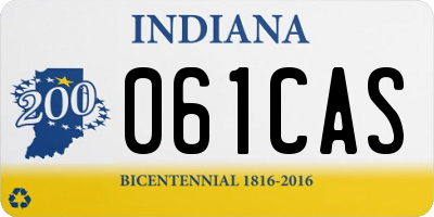 IN license plate 061CAS