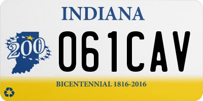 IN license plate 061CAV