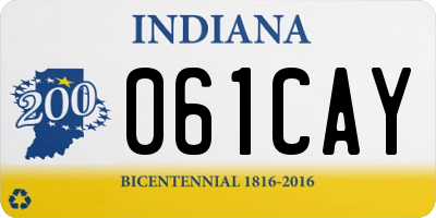 IN license plate 061CAY