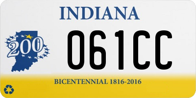 IN license plate 061CC