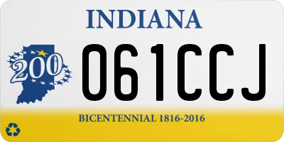 IN license plate 061CCJ