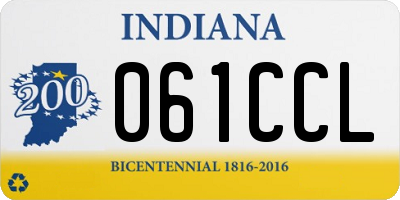 IN license plate 061CCL
