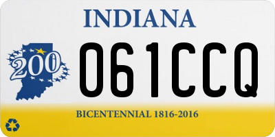 IN license plate 061CCQ
