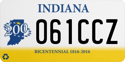 IN license plate 061CCZ