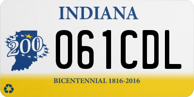 IN license plate 061CDL