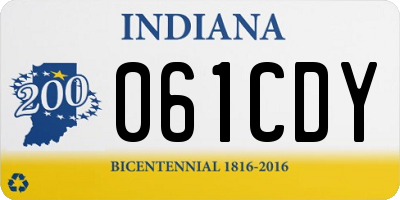 IN license plate 061CDY