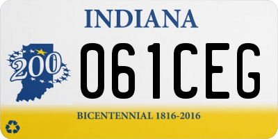 IN license plate 061CEG