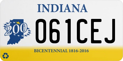 IN license plate 061CEJ