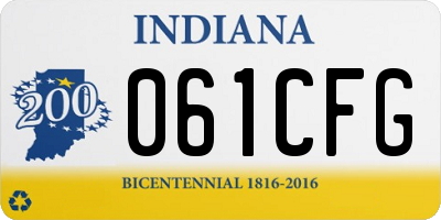 IN license plate 061CFG