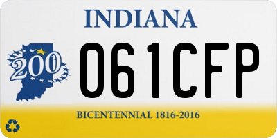 IN license plate 061CFP