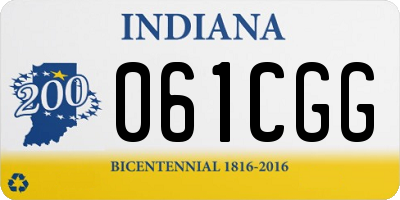 IN license plate 061CGG