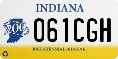 IN license plate 061CGH