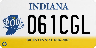 IN license plate 061CGL