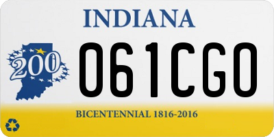 IN license plate 061CGO