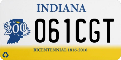 IN license plate 061CGT