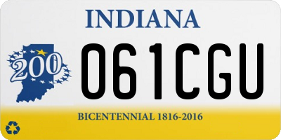 IN license plate 061CGU
