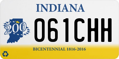 IN license plate 061CHH
