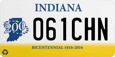 IN license plate 061CHN