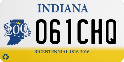 IN license plate 061CHQ