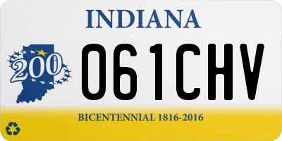 IN license plate 061CHV