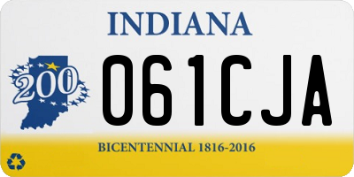 IN license plate 061CJA