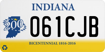IN license plate 061CJB