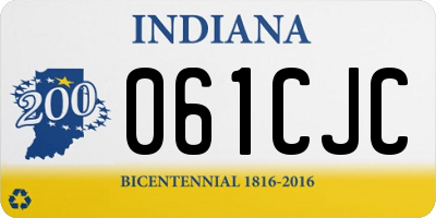 IN license plate 061CJC