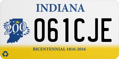 IN license plate 061CJE