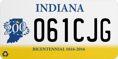 IN license plate 061CJG