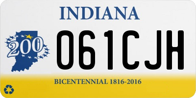 IN license plate 061CJH