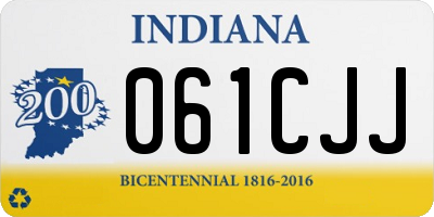 IN license plate 061CJJ
