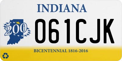 IN license plate 061CJK