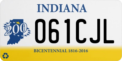IN license plate 061CJL