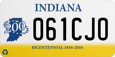 IN license plate 061CJO