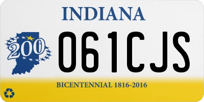 IN license plate 061CJS