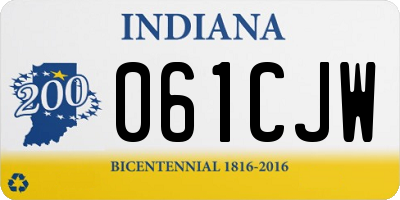 IN license plate 061CJW