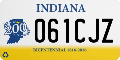 IN license plate 061CJZ