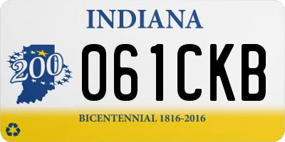 IN license plate 061CKB