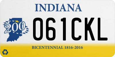 IN license plate 061CKL