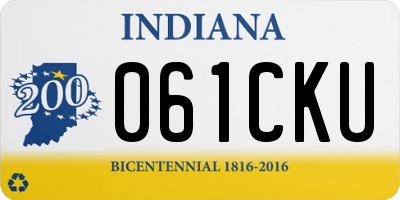 IN license plate 061CKU