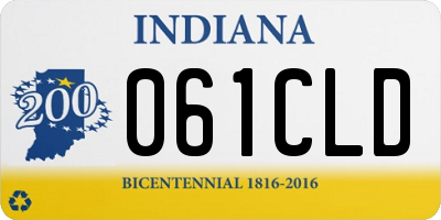 IN license plate 061CLD