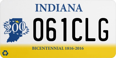 IN license plate 061CLG