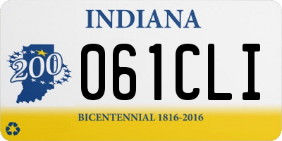 IN license plate 061CLI