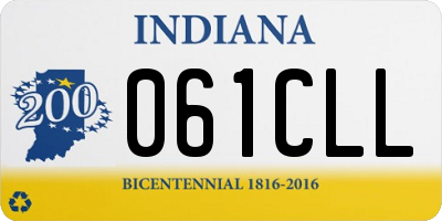 IN license plate 061CLL
