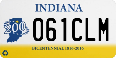 IN license plate 061CLM