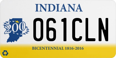 IN license plate 061CLN