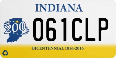 IN license plate 061CLP